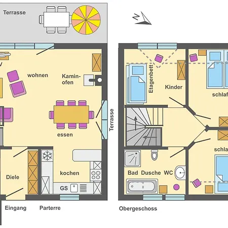 Freesenbruch Doppelhaushälfte 10a - Meeresbriese Ferienhaus Ostseeheilbad Zingst